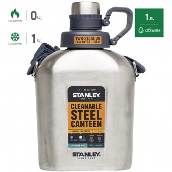 Фляга STANLEY ADVENTURE 1L 10-01930-003 стальной Фляга STANLEY ADVENTURE 1L 10-01930-003 стальной