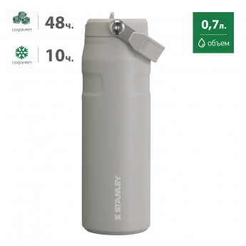 Термобутылка STANLEY AEROLIGHT 2.0 0,7L 10-13647-001 пепельно-серая