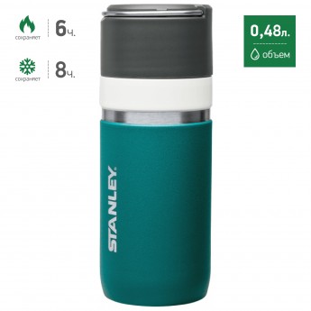 Термокружка STANLEY CERAMIVAC 0,48L 10-03107-010 бирюзовый Термокружка STANLEY CERAMIVAC 0,48L 10-03107-010 бирюзовый