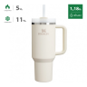 Термокружка STANLEY QUENCHER H2.0 1,18L () с трубочкой, бежевая 10-11913-088