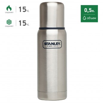 Термос STANLEY ADVENTURE 0,5L 10-01563-008 стальной Термос STANLEY ADVENTURE 0,5L 10-01563-008 стальной
