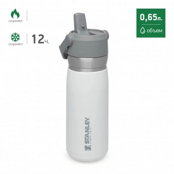 Термобутылка STANLEY GO ICEFLOW 0,65L 10-09697-007 белый